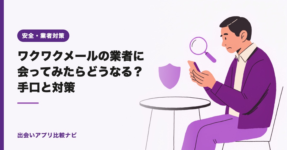 ワクワクメールの業者に会ってみたらどうなる？手口と対策【2026年】
